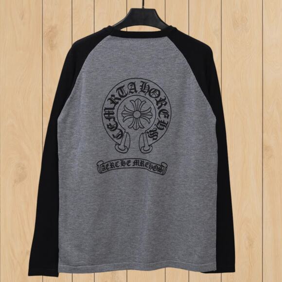 Chrome Hearts Men's Classic Black And Gray Long Sleeve - Picture 2 of 3